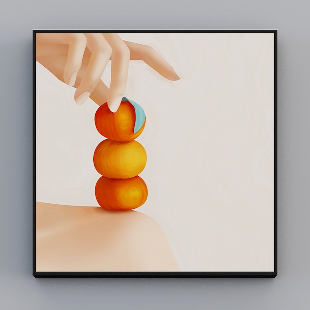 Roshan - modern minimalist wind - living room decorative painting - gentle to F