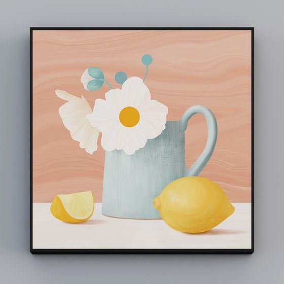 Summer Lemon Vase 3D model