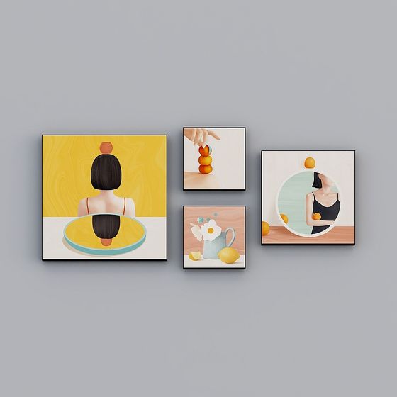 Vibrant 3D Model Collection - The Mirror of Colors 3D model