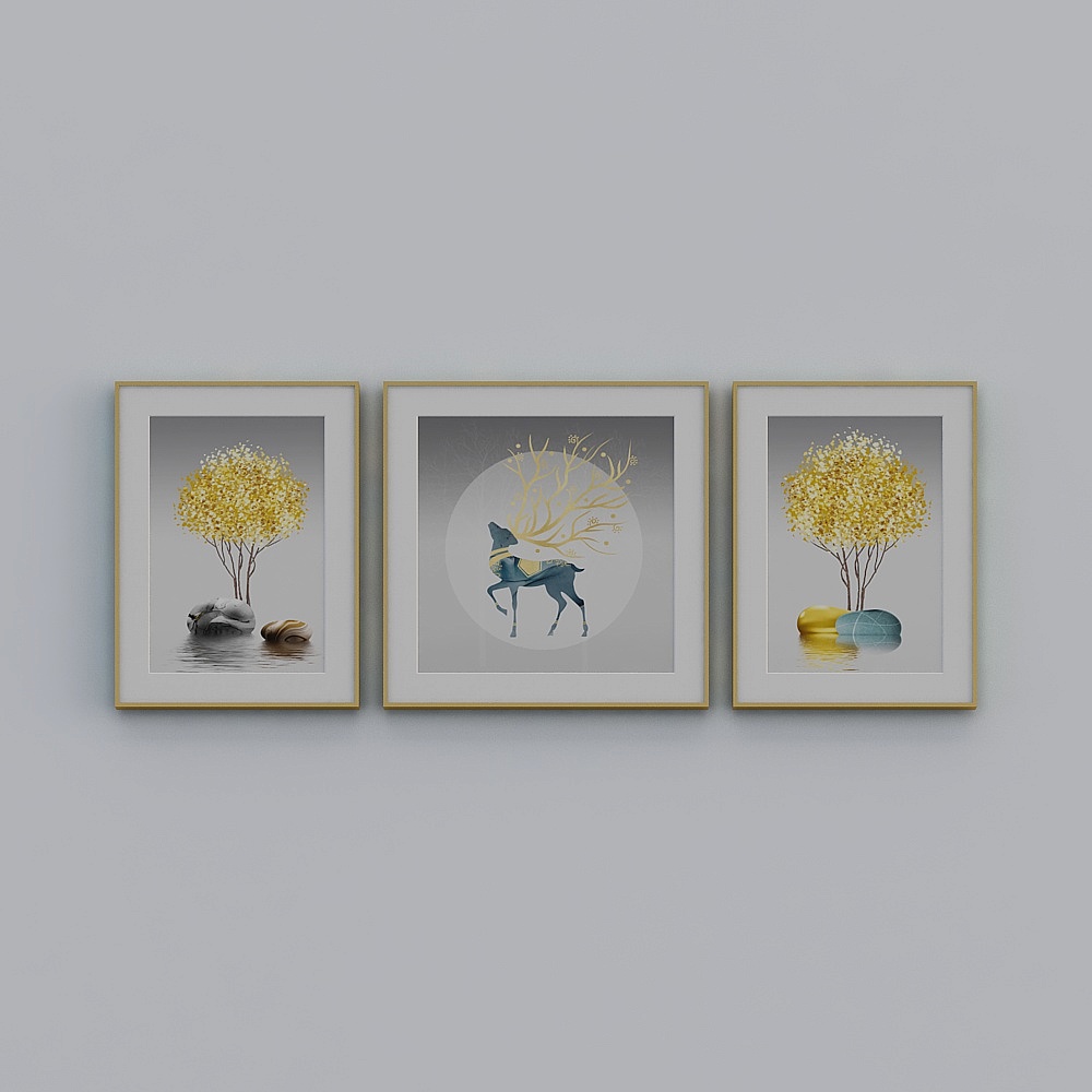 Jane on - Modern Wind - Living Room Decorative Painting - LJ-088 - Cailu Shengyuan