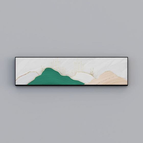 Abstract Mountain Landscape 3D model