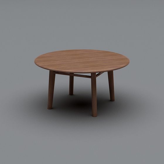 Low-Poly Round Table 3D model for Modern Interiors