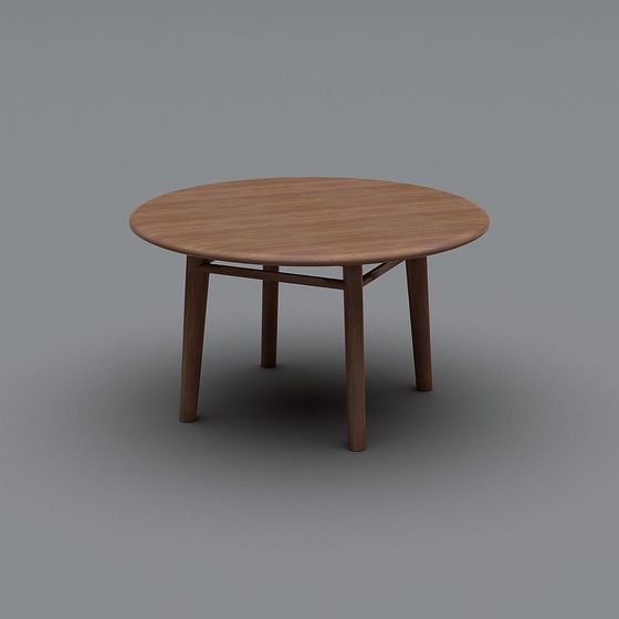 Minimalist Round Table 3D model