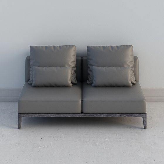 Modern Asian Loveseats,Seats & Sofas,Loveseats,Gray