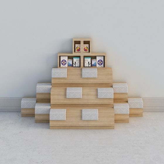 Pyramid Bookshelf 3D model