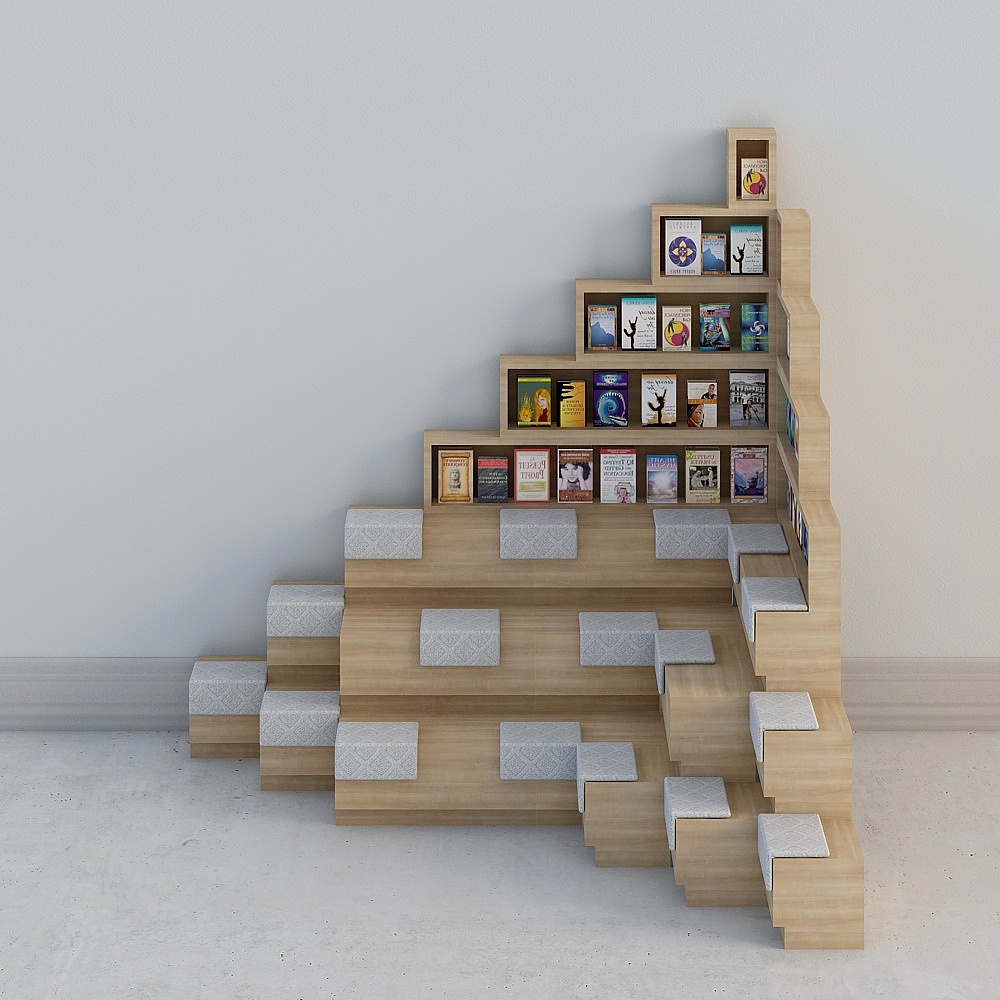 Pyramid-Shaped Library 3D Model - Step Library