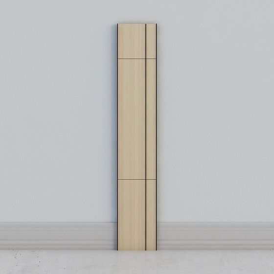 Elegant Wooden Storage Cabinet 3D model for Creative Projects