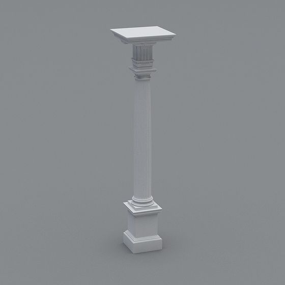 Stunning Roman Column 3D model for Classic Aesthetics