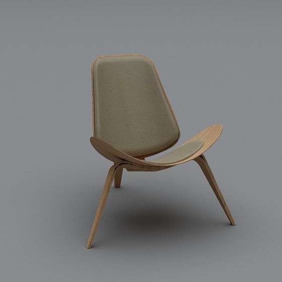 Streamlined Lounge Chair 3D model