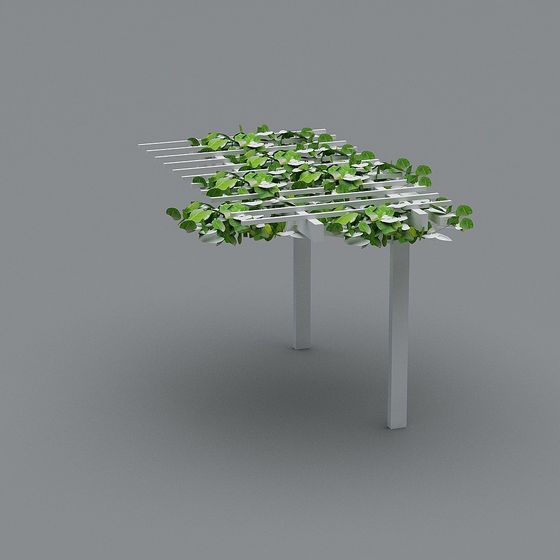 Vine Pavilion Low-Poly 3D model