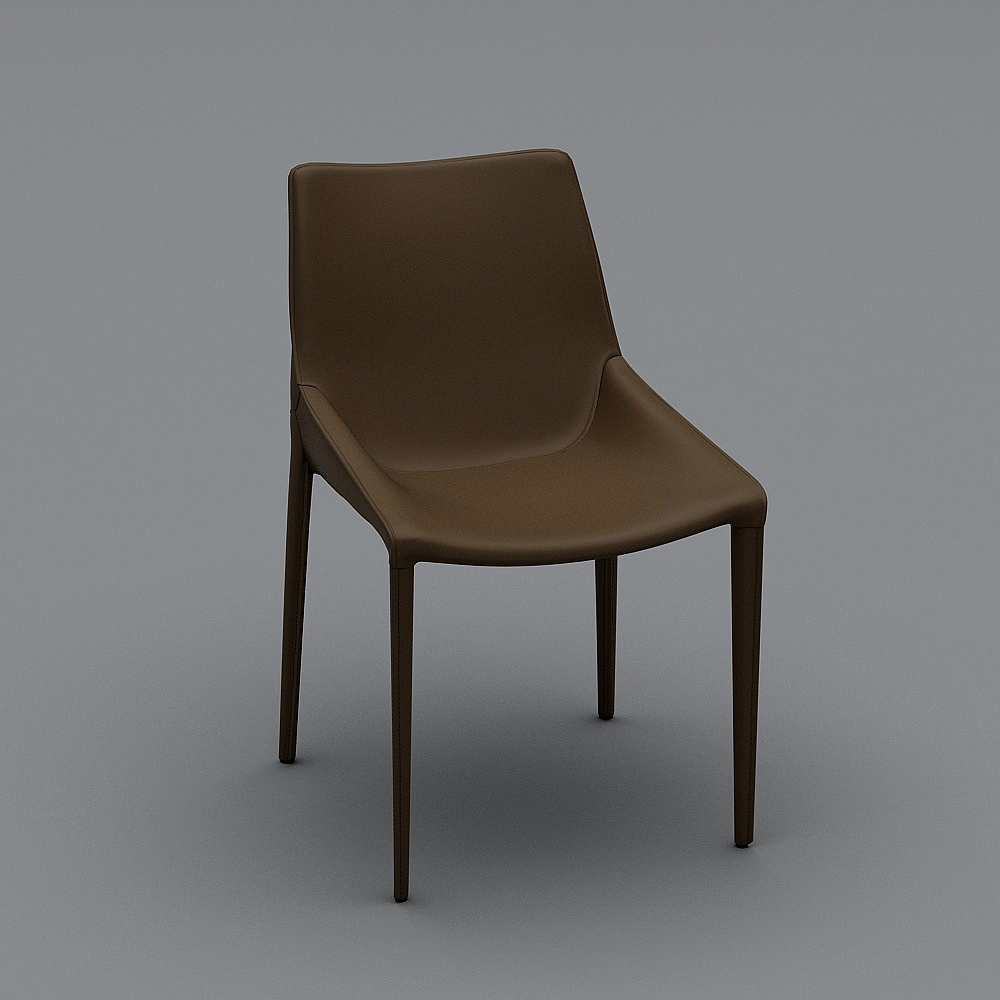 Brown Minimalist Dining Chair Y555