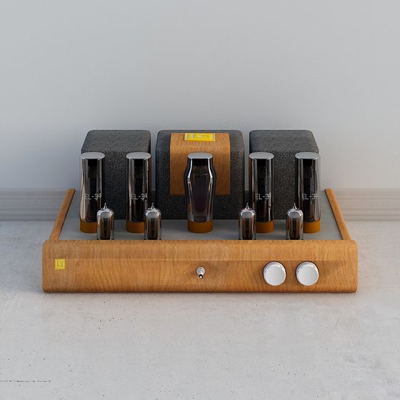 Stunning EL-34 Vacuum Tube Amplifier 3D model