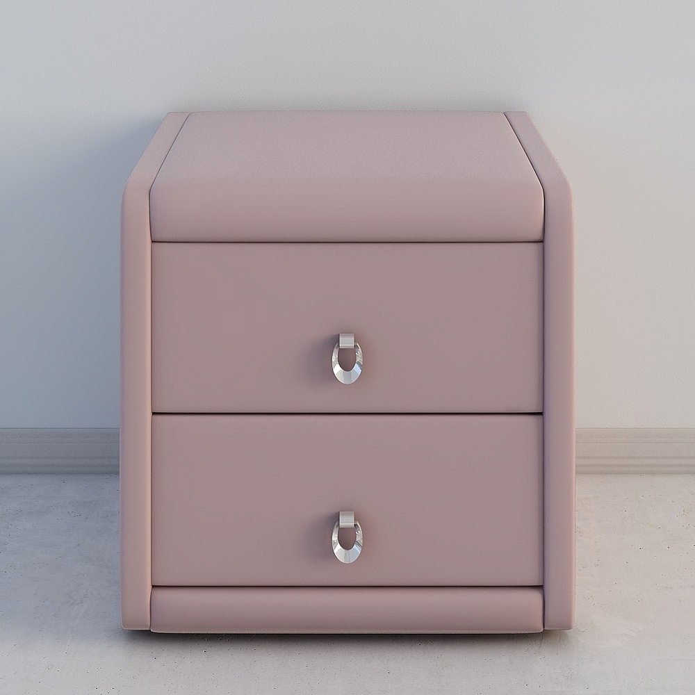 Mesa de noche rosa K-18