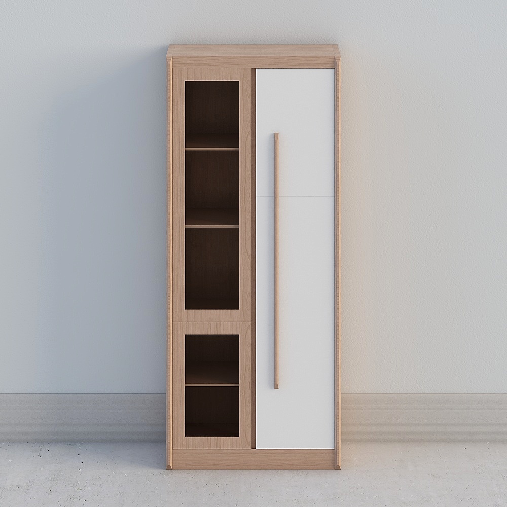 Nordic Double-Door Bookcase