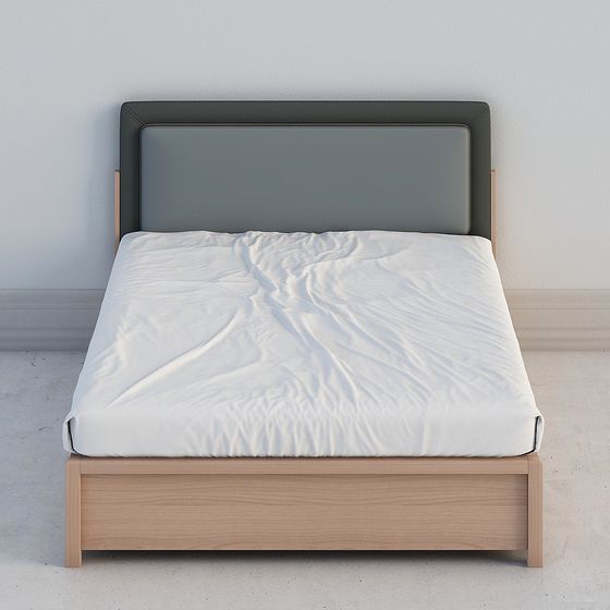 Stylish 3D Bed Frame Model for Modern Interiors