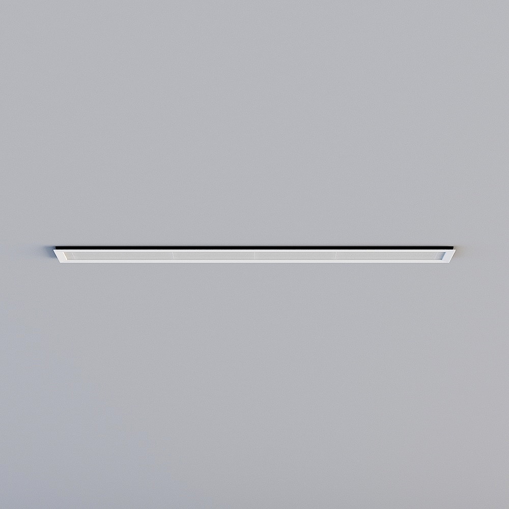 Minimalist Ceiling Recessed LED Light Strip 3D model