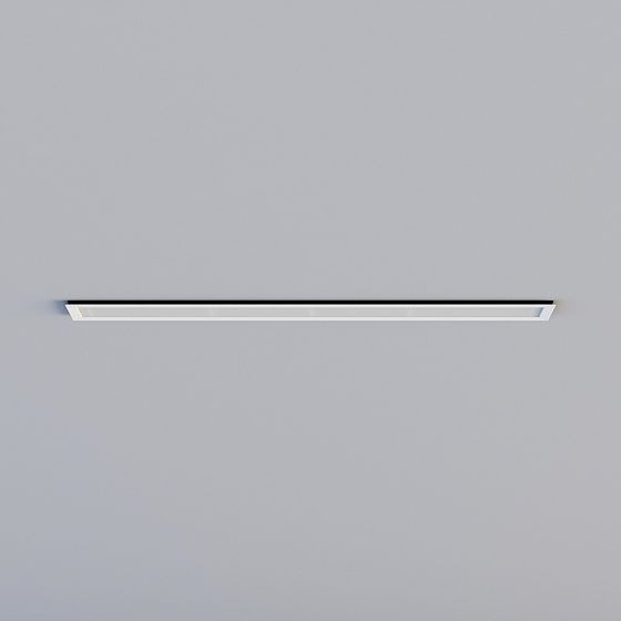 Minimalist Ceiling Recessed LED Light Strip 3D model
