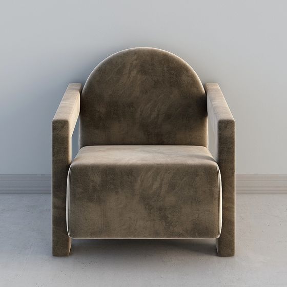 Vintage Velvet Sofa 3D model