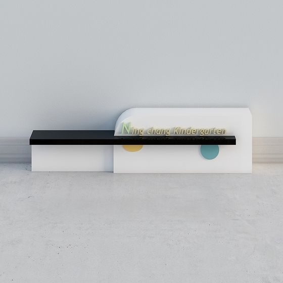 Ning Chang Kindergarten Reception Desk 3D model
