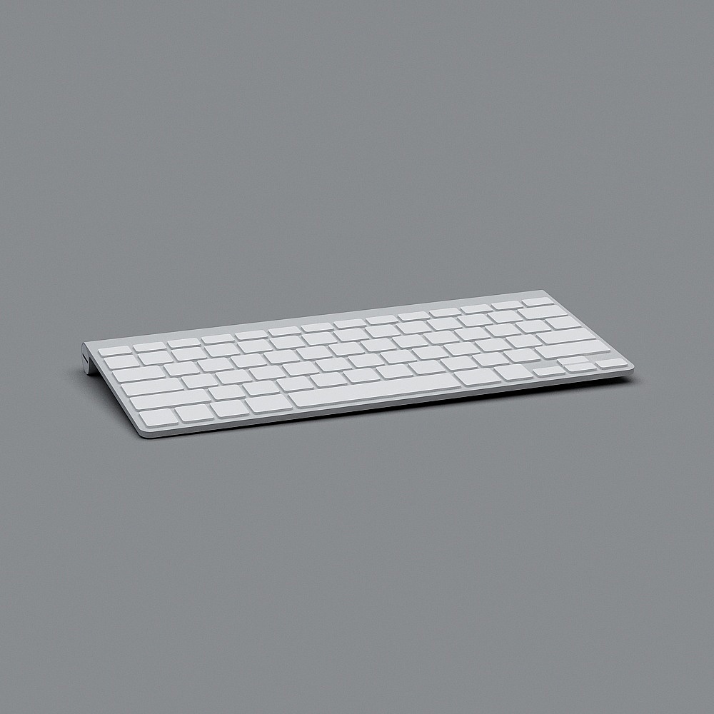 Minimalist 3D Keyboard Model for Creative Projects