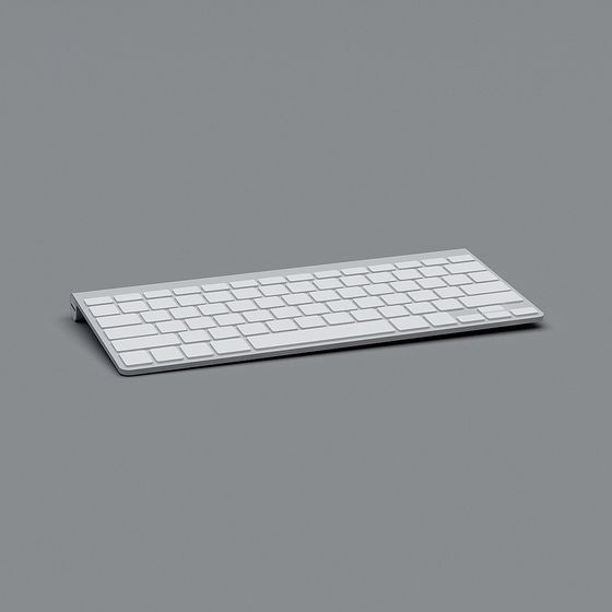 Minimalist 3D Keyboard Model for Creative Projects