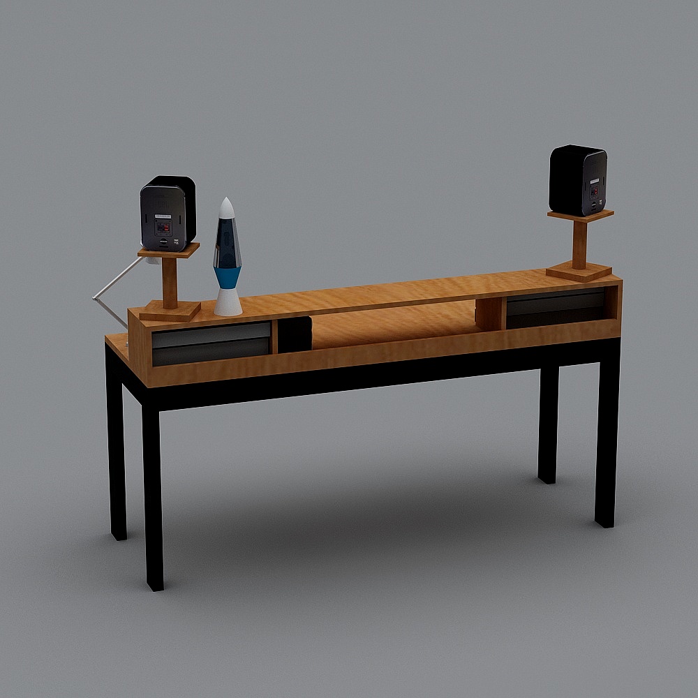 Urban Study Desk 3D model