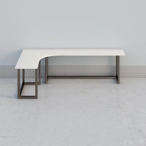 Contemporary Long Table 3D model for Various Projects