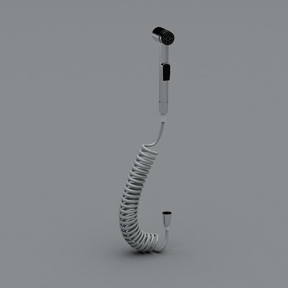 Portable Shower Head 3D model for Modern Aesthetics