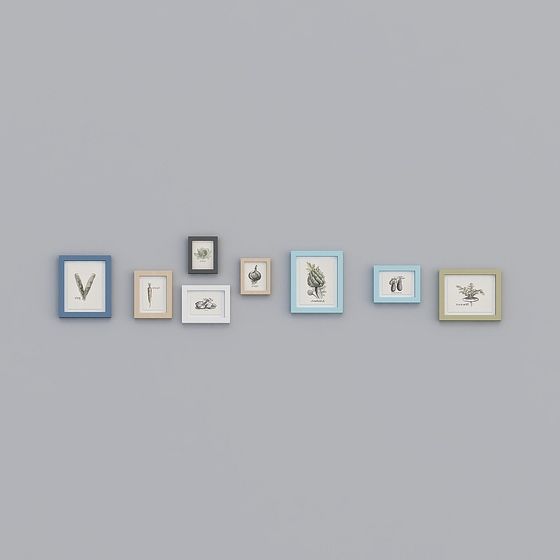 Unique Low-Poly Botanical Specimen Frame 3D model