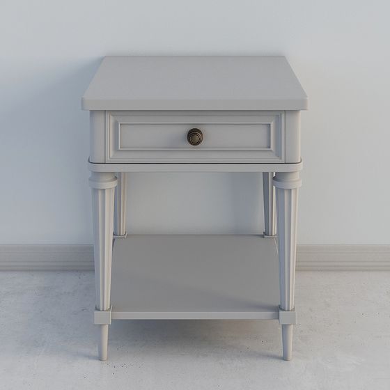 Stylish Low-Poly Nightstand 3D model for Modern Interiors