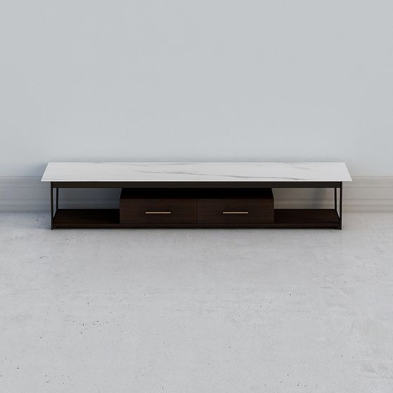 Minimalist 3D TV Cabinet Model for Modern Interiors