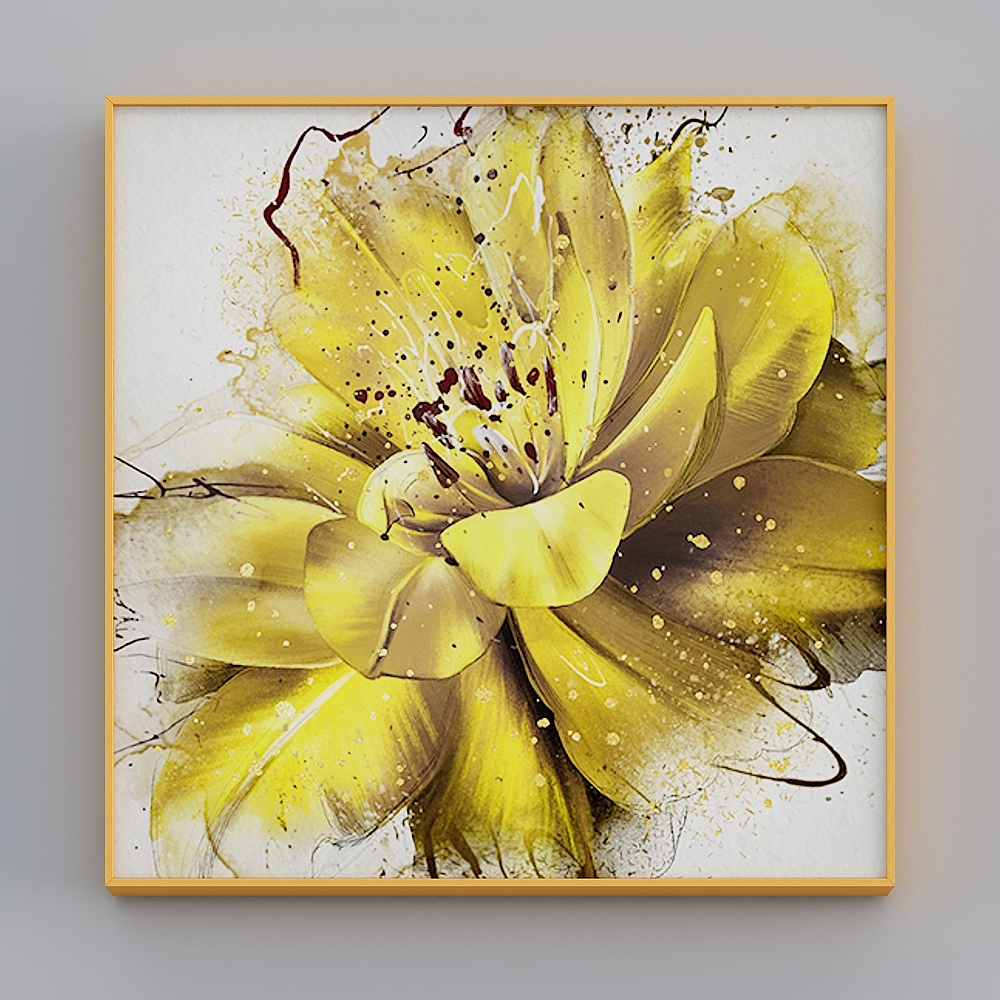 Zhuo Yi - modern minimalist wind - living room decoration painting - Splendid flowering A