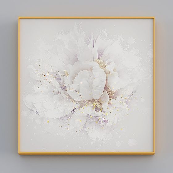 Snowy Flower 3D model