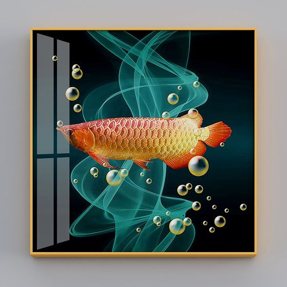 Zoyi - 모던 미니멀리스트 바람 - 레스토랑 장식 그림 - Boom Dragonfish D