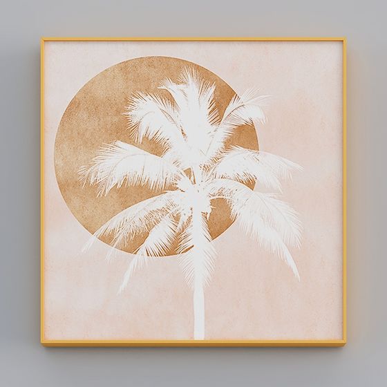 Tropical Framed Artwork 3D model