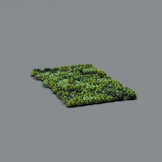 Lush Grassland Low-Poly 3D model