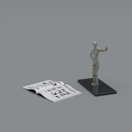 Ancient Greek Warrior Low Polygon 3D model