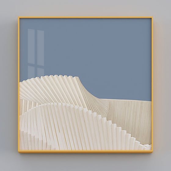 Abstract Geometric Framework 3D Model