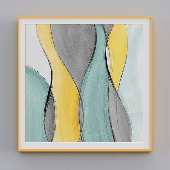 Abstract Streamline Frame 3D model