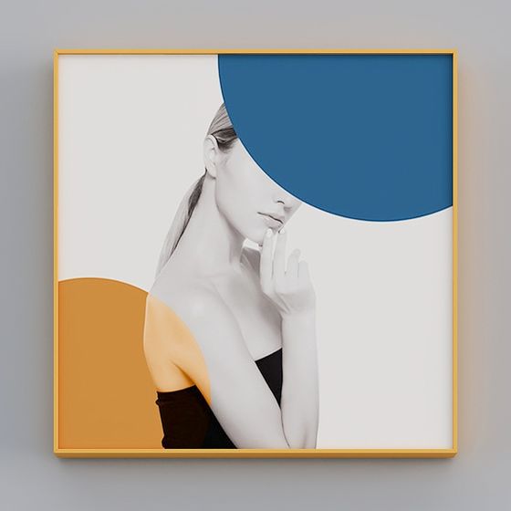 Abstract Woman Low Poly 3D Model