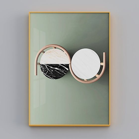 Stylish Marble Arc Shelf 3D model