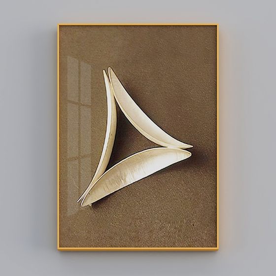 Abstract Leaf 3D Model - Minimalistic Design