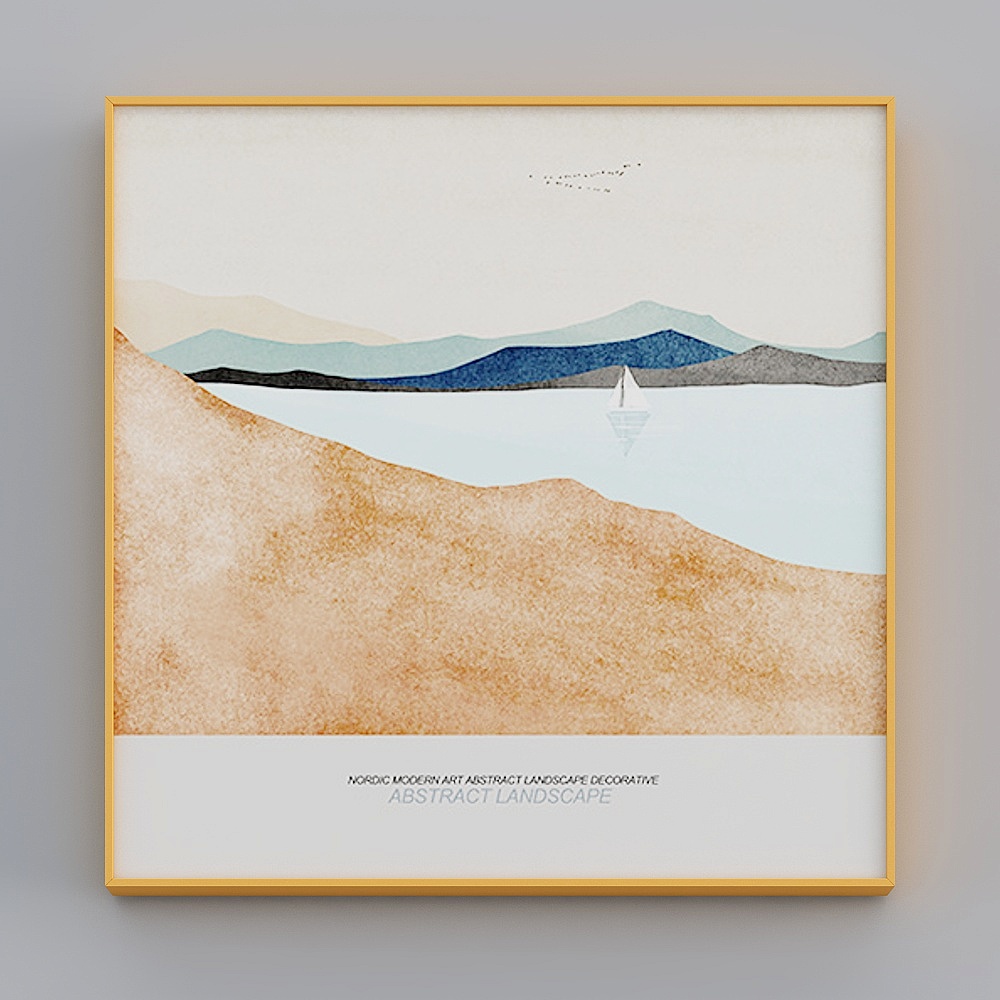 Zoyi - Nordic wind - living room decoration painting - time quiet good B