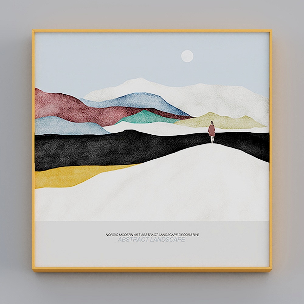 Zoyi - Nordic wind - living room decoration painting - time quiet good A