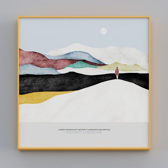 Abstract Landscape 3D model