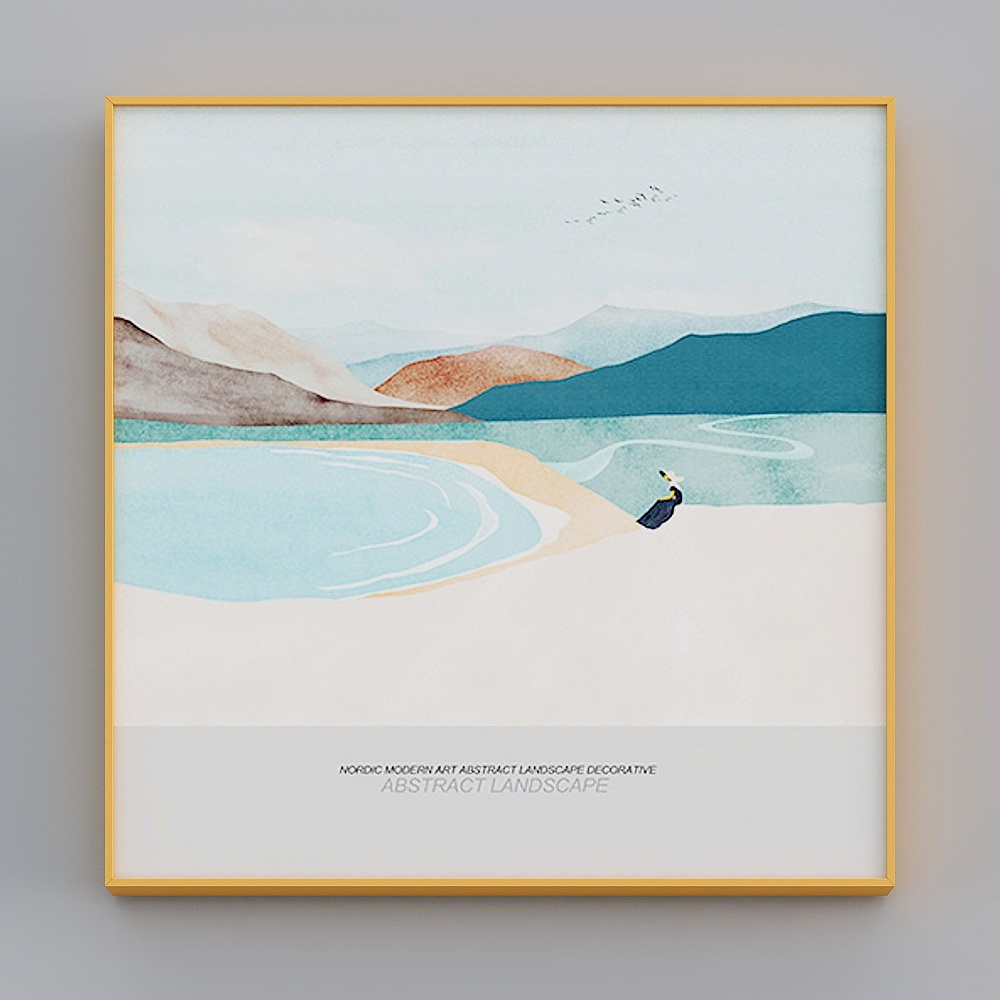 Zoyi - Nordic Wind - Living Room Decorative Painting - Time Is Quiet D