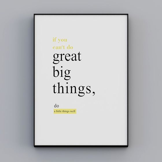 Inspirational Motivational Poster 3D model