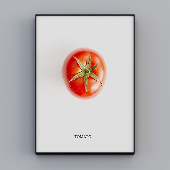 Vibrant Low-Poly Tomato 3D model for Creative Projects