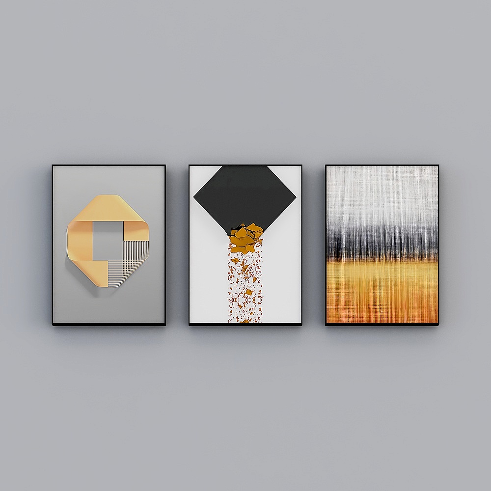 Zoyi - Modern minimalist wind - Living room decorative painting - pours ABD