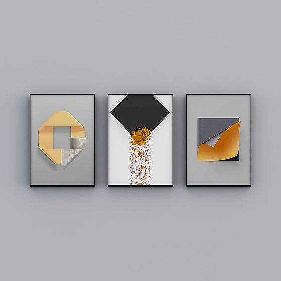 Abstract Geometric Frame 3D model